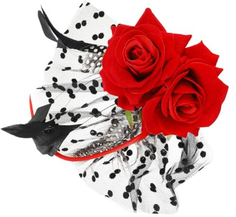 minkissy Superbe Épingle à Cheveux en Dentelle Rose pour Bal de Mariage Et Séances Photo