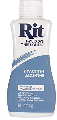 Rit Dye – 8 Oz. Liquid Fabric Dye for Clothing, Décor, and Crafts – Hyacinth with Color Fixative