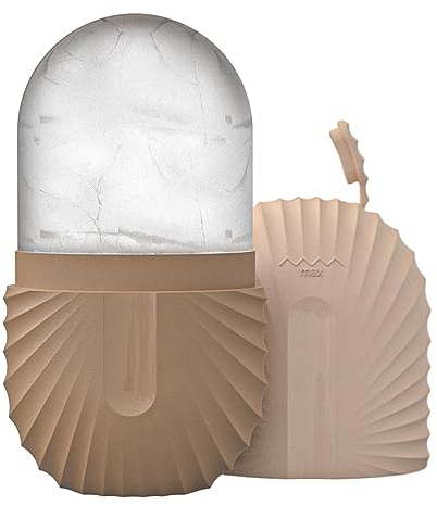 Ice Face Roller, Ice Roller for Face and Eyes, Silicone Roller Reusable Face Roller Ice Mould Facial Massager Ice Roller for Eye Puffiness, Brighten & Tighten Skin, Enhance Skin Elasticity