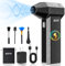 SDFM Compressed Air Duster - Electric Air Duster with Built in Brushless Motor,130,000RPM, 3-Speed Adjustable Air Blower - Suitable for Keyboard, Computer, car, and Home Cleaning (X3) (Max-Black)
