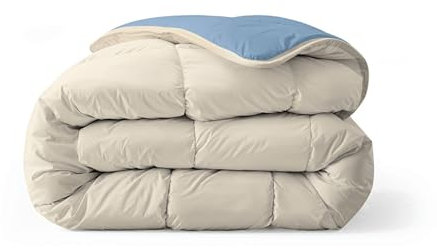 Zelesta Royalbed Bettdecke 240x200 4 Jahreszeiten - Bettwäsche winterdecke und Sommer-Bettdecke warm Duvet - Waschbare bettdecke ohne Bezug - Anti-Allergene Steppdecke (Bluefog & Sand Beach)