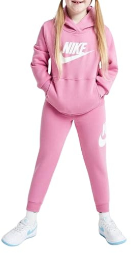 Nike Tuta da Bambina Club Fleece Rosa Taglia 6-7 A Codice 36L135-ACG