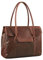 STILORD 'Carrie' Handtasche Shopper Damen Leder Umhängetasche Groß Bowling Bag Handtasche Hobo Bag Tote Tasche Schultertasche für Frauen Vintage Echtleder, Farbe:bourbon - braun