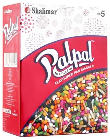 2x Shalimar Palpal pan masala 24 sachets from Pakistan