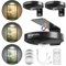 BrightWish Luci per quadri a LED ricaricabili, 3 temperature colore, 10 livelli di luminosità, con telecomando e timer, luci magnetiche da parete senza fili per dipinti, cornici, dartboard (3 pezzi)