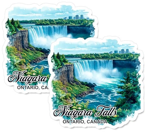 Niagara Falls Ontario Kanada Magnet 10,2 cm, 2 Stück, Vinyl für Souvenir, Geschenk, Kühlschrank, Geschirrspüler, ID44999