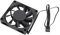 Bonbela Ventilador PWM de 70 Mm, Ventilador de Refrigeración con Rodamiento de Bolas Dual, 4 Pines, PWM, Control Inteligente de Temperatura, Velocidad del Ventilador con Caja de