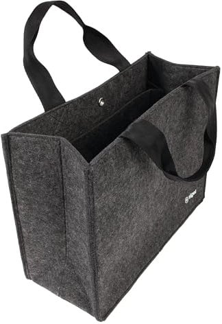 SIGEL BA432 Desk Sharing Bag Basic, Organizer für mobiles Arbeiten, faltbar, synthetischer Filz, dunkelgrau, Medium 36 x 15 x 28 cm