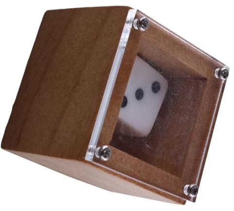 JOINPAYA Anfängerwürfel spaß The trauzeugengeschenke zaube würfel Unterhaltung Handgemacht Party Streich Geld Album ja Nein Würfel Fröhlicher Würfel Spiele Würfel Bambus Khaki