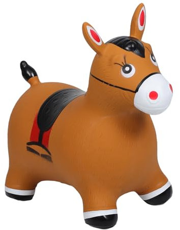 LRXIYODE Hüpfpferd Reitspielzeug Kleinkind Reitpferd Hüpftier Kleinkind Schaukelpferd Hüpftiere Schaukelpferd Reitpferd Reitpferd PVC Hellbraun