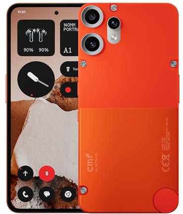 CMF Phone 2 Pro 128GB – 5G Smartphone mit 50MP Kamera und 20x Zoom, 6,77 FHD+ AMOLED Display mit 120Hz, 5000mAh Akku, Nothing OS 3.2 – Orange