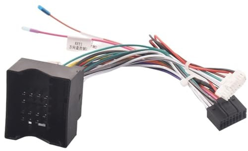 Faisceau de câbles stéréo Adaptateur de câble de Faisceau de câbles stéréo for autoradio Android 16 Broches, for BMW, for E46, E87, E65, E66, E67, avec Quadlock(Cables)