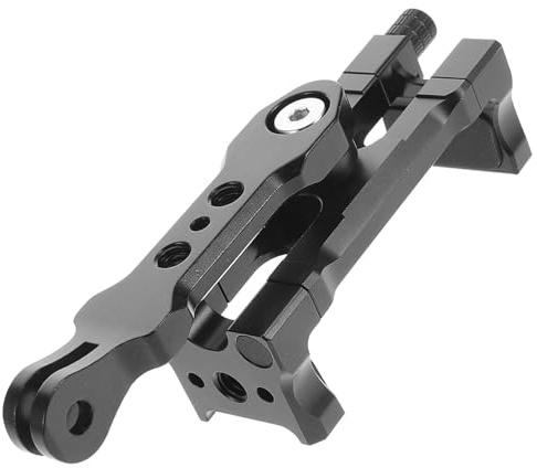 LOPUNER Rotatable Phone Clamp Tripod Mount Adapter with Dual Card Slots Stable Desktop Holder for Smartphones Compatible with Gopro for Vlogging and Live Streaming