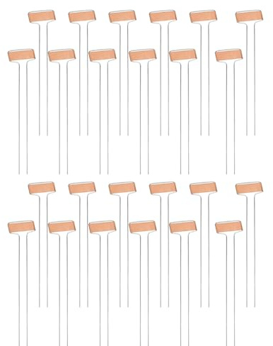 DOITOOL 25 pezzi di marcatori per piante da giardino: etichette e cartellini in metallo per piante, marcatori da giardino per piantine, erbe aromatiche, verdure, regalo