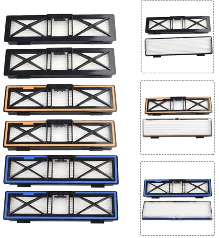 Neato D10/D9/D8/D7/D6/D4/D3/D5/D70/D75/D85/70E Ersatzfilter, H13 Hochleistungs-Netzfilter für & Staubfang, 6er-Pack