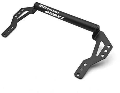 SHYYBD Supporto Navigatore GPS Moto Per Suzuki V-Strom 650 DL 650 2017-2024 Telefono, Parabrezza, In Alluminio Staffa Di Espansione(Nero 4)