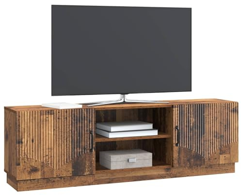 vidaXL TV-Schränk Altholz 150 x 31 x 47 cm Holzwerkstoff, Moderner rechteckiger Wohnzimmerschrank, stylischer TV-Ständer, viel Stauraum, Flexible Multimedia-Einheit