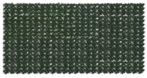 vidaXL Balkonsichtschutz mit Blättern Dunkelgrün 300 x 150 cm