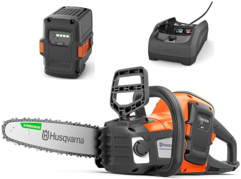 Husqvarna 215i Akku‑Kettensäge Set – 30 cm Schwert – inkl. Akku B70 & Ladegerät C80 – leichte 36V Motorsäge für Garten, Baumschnitt & Brennholz (Akkusäge Husqvarna 215i inkl. B140 + C80)