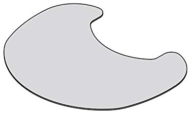 TermaTech Formschnitt Glasplatte für Kaminofen TT20