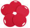 Set 5 x Schaumstoff Sitzkissen ROT wasserdicht Sitzunterlage 350mm x 8mm Round Seat mit Griff für Outdoor Camping Konzerte Waldbühnen Kindergärten wasserdicht schmutzabweisend