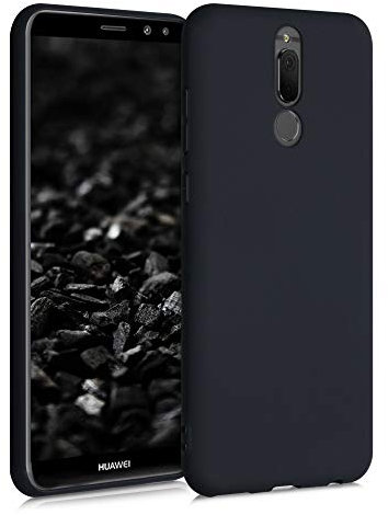 kwmobile Funda para Huawei Mate 10 Lite Carcasa - Ultrafina de TPU y Silicona con Bordes elevados anticaídas - Negro