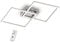 EGLO LED Deckenleuchte Palmaves 1, 2 flammige Deckenlampe aus Aluminium, Stahl, Kunststoff, Gebürstet, Nickel-Matt, Weiß, mit Fernbedienung, Lichtfarbe warmweiß – kaltweiß, Nachtlicht, dimmbar