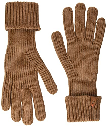 camel active Damen 308560/6G56 Strick-Handschuhe, WARM Brown, S