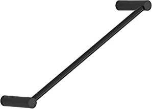 Kon-fort Home Porta Asciugamani Nero 40 cm. con Viti in Acciaio Inox AISI 304, Nero Opaco Design Esclusivo.