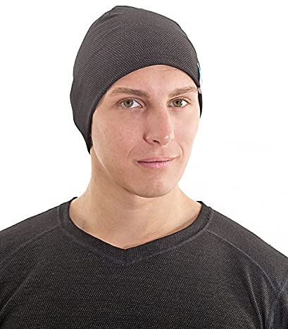 silver wave Silverwave Abschirmkleidung Long Beanie Mütze für Herren - beige