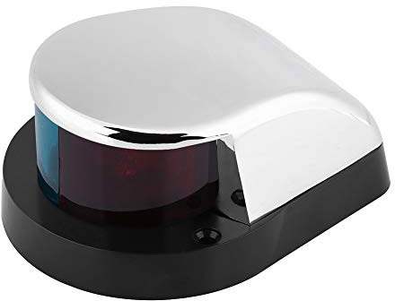 Akozon Navigationslicht Boot, 12V Navigationslichter Boote LED Boot Marine Yacht Bi Farbe LED Signal Licht Bug Navigation Lampe