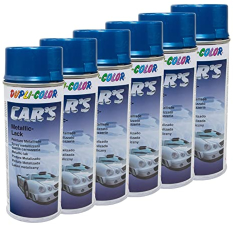 Lackspray Spraydose Sprühlack Cars Dupli Color 706837 blau azurblau metallic 6 X 400 ml
