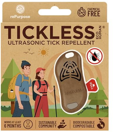 Tickless ECO - Biologisch abbaubares Ultraschall-Zecken- und Flohschutzmittel - Braun