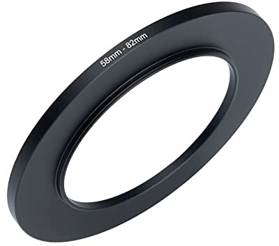 58 mm auf 82 mm Kamera-Filterring Step-Up Ring Filteradapter 58 mm auf 82 mm Metall-Step-Up Ring für alle Marken 82 mm UV-ND CPL Filter