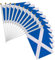12 Pcs Scotland Stick Flag, 14x21cm Scotland Scottish Flag HandHeld Mini Flag With 12 White Solid Pole, Small Scottish Flags on Stick Hand Held Stick Flags, National Flags Fade Resistant