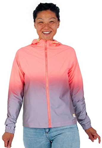 GOFLUO - Billie Reflektorweste - Warnweste - Reflektierende Weste - Sichtbar im Dunkeln für Wanderer, Joggen, Fahrrad - Coral Reflective - S
