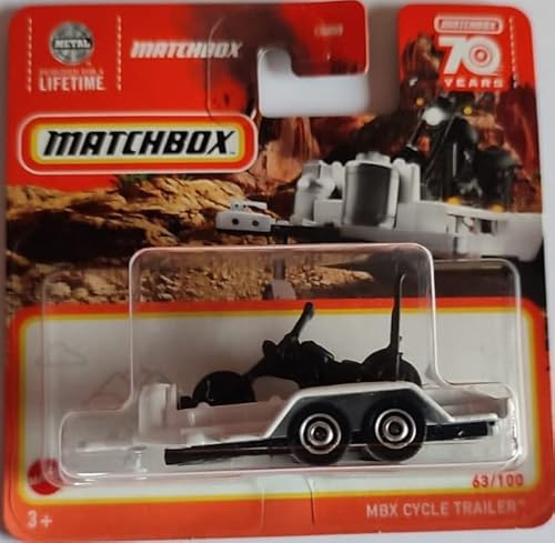 Matchbox MBX Cycle Trailer 63/100 Serie 2023 mit/with Chopper