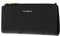 Coccinelle Metallic Soft Wallet Grained Leather Noir