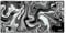 DURAGLYDE The Mousepad Company Original Strata Liquid Large Size Gaming Mousepad Full Desk (Large (36x17), Black & White)