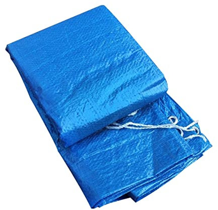 YARNOW Pool Safety Cover Swimming Pool for Pool Anti Fading Cover Round Pool Protector Summer Waves Pool Cover Round Tarp 15 Feet Pool Cover Patio Summer Blanket Rope Child Quick Loading