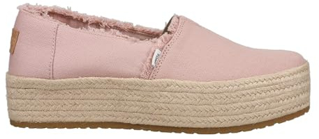 TOMS Women's Valencia Loafer Flat, Ballet Pink Canvas, 6.5 UK