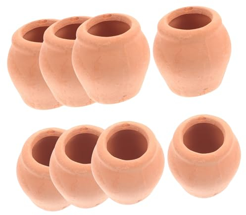 Supvox 8stücke Mini Keramiktöpfe Kleine Blumentöpfe Für Sukkulenten Und Kakteen Leichte Und Kompakte Pflanzgefäße Für Zuhause Büro Und Balkon Für Dekoration Und Einfache