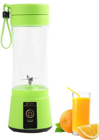 Fukamou Petit mixeur électrique, Presse-Agrumes - Mélangeur électrique Portable de 400 ML | Presse-Agrumes à Nettoyage Automatique avec mélangeur Anti-Fuite pour Voyage, Maison, école