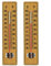 2 Traditional Wooden Room Thermometer to Measure Room Temperature - Can be used Indoor or Outdoor and is Ideal for Home, Office, Garden, Greenhouse or Garage