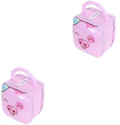 BESTonZON 2 Pz Pentola salvavita salvadanaio in ceramica salvadanaio rosa brightness stay contenitori salvadanaio per bambini pentola di denaro adulto contenitore statua moneta alunno