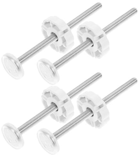 HEMOTON 4Er-Pack Gewindespindelstangen Für Tore M8 (8 Mm) Ersatzbolzenteil Für Druckmontierte Schutzgitter Für Haustiere Spanntorverlängerung