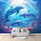 Art Fototapete Tapete Unterwasser Tier Delphin Vlies Tapeten Moderne Wandtapete Wohnzimmer Schlafzimmer Study Wohnzimmer Restaurant Cafe Dekoration 200 x 140 cm