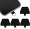 Handykette Halterung 4 Stück Handy Patch Ersatzzubehör Handy Kette Halterung für Handyketten Universal Phone Tether Tabs Trapez Leder Handy-Pad Lanyard Adapter für Die Meisten Smartphones