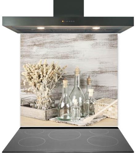 Printed Toughened Glass Splashback for Kitchen, Tempered Heat Resistant Glass Splashbacks for Cookers (Design 2045, 60 x 75cm)