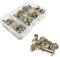 JXPXJMY 80 Pezzi Chicago Viti di Rivetti in Acciaio al Carbonio per Rilegatura, Usati per Rilegatura, Bagagli e Borse, Rivetti per Riparazione di Pelle, Dimensioni M5*4/6/8/10 mm (Argento)